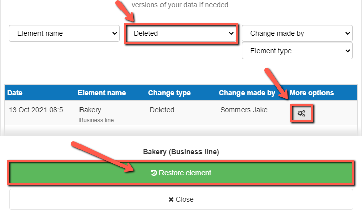 restoring accidently deleted overheads on mobile