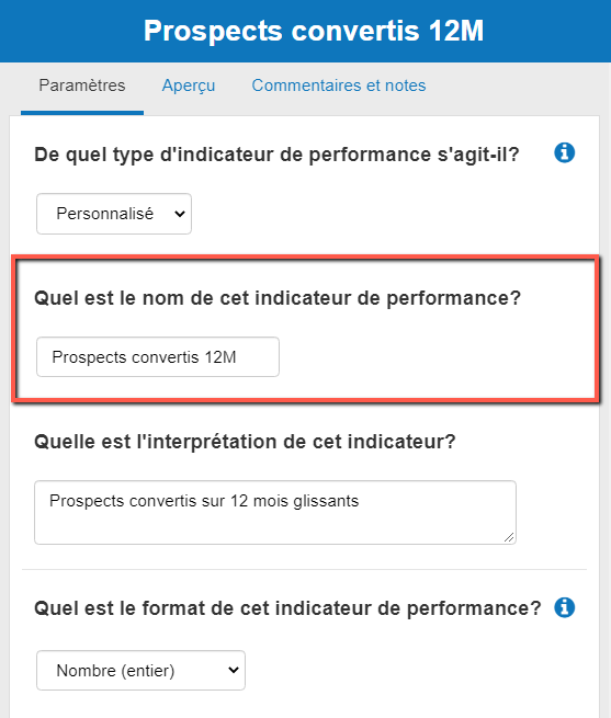 changer le nom de mon ICP dans le logiciel de prévisions financières de The Business Plan Shop