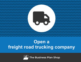 Open a freight road trucking company