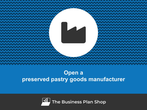 how to open a preserved pastry goods manufacturing business