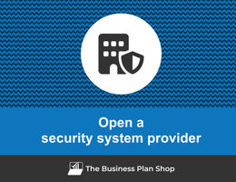 Open a security system provider