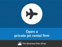 Open a private jet rental firm