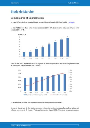 étude de marché du modèle de business plan pour site e-commerce