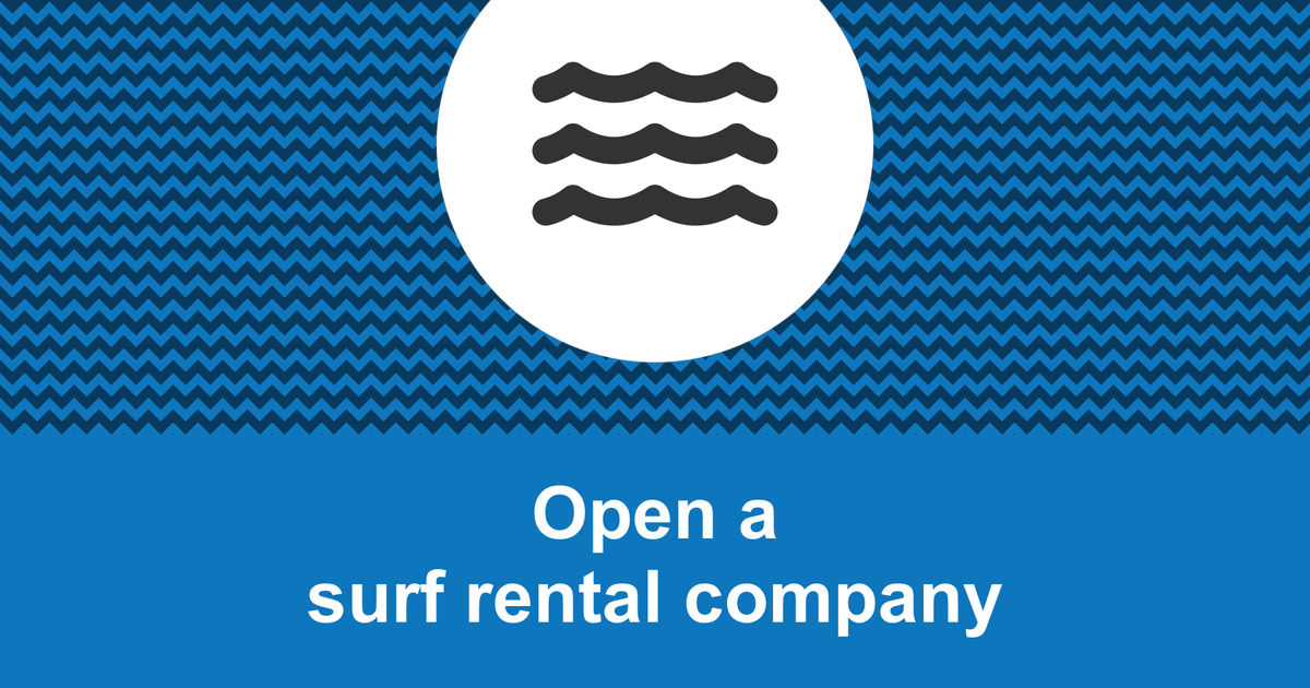 How to open a profitable surf rental company?