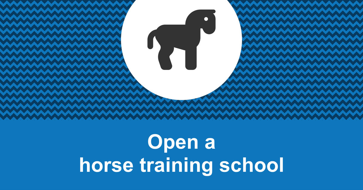 How to open a profitable horse training school?