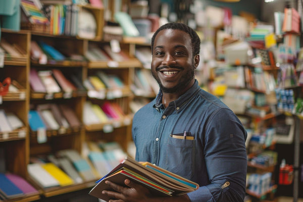 how to open a stationery store: work in a store