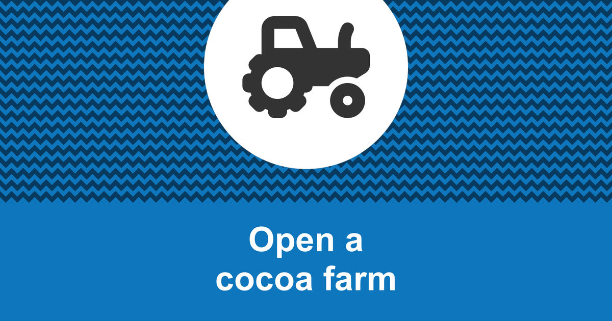 How to open a profitable cocoa farm?