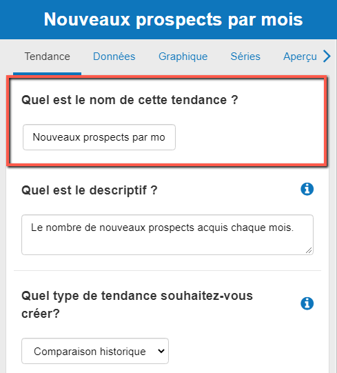changer le nom d'une tendance dans The Business Plan Shop