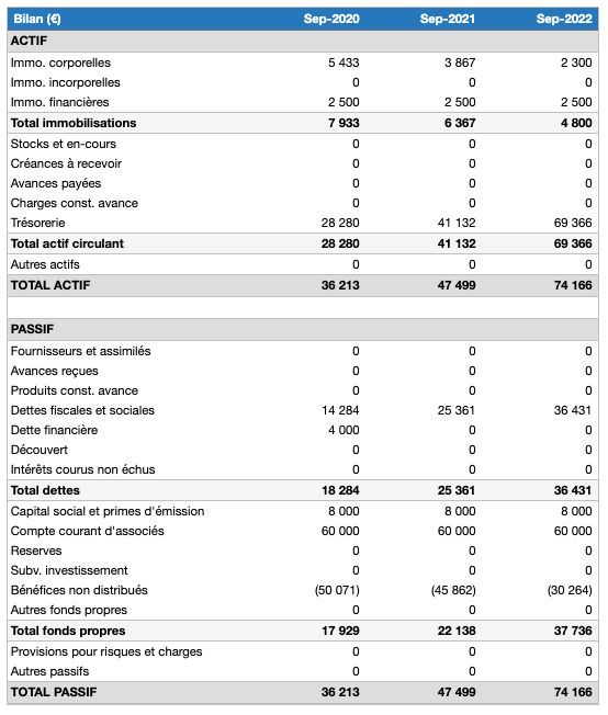 bilan prévisionnel de conciergerie