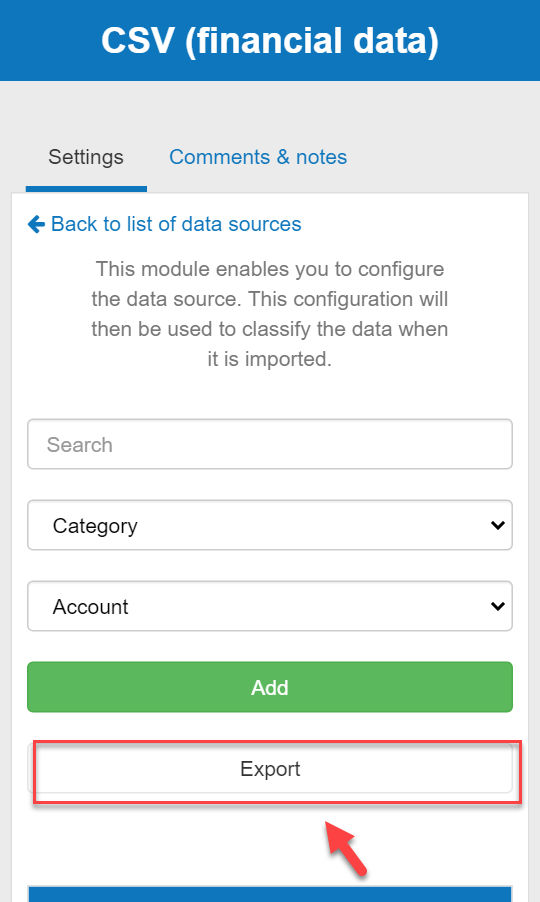 business plan software data sources
