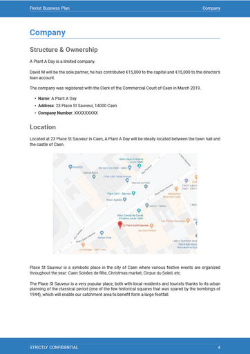 company overview included in coffee shop business plan template