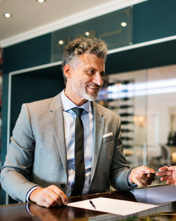 hotel owner using our business plan template