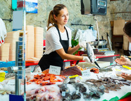 How to create a financial forecast for a fishmonger shop?
