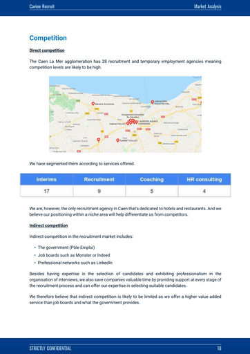 market analysis section of the recruitment agency business plan template