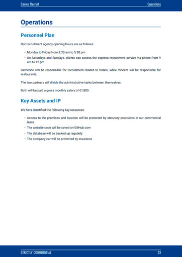 manpower agency business plan philippines recruitment agency business plan template: operations section