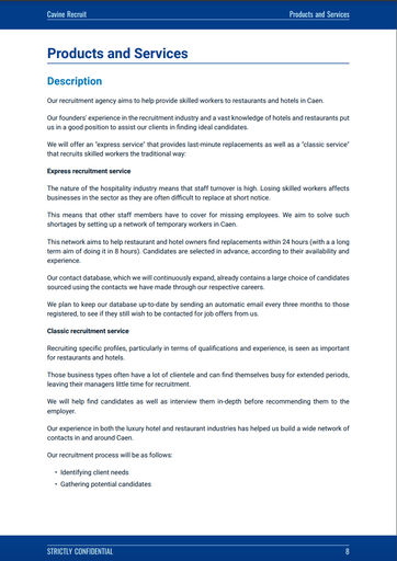 manpower agency business plan philippines product and services description of the recruitment agency business plan example