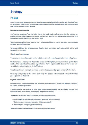 manpower agency business plan philippines recruitment agency business plan example: strategy section