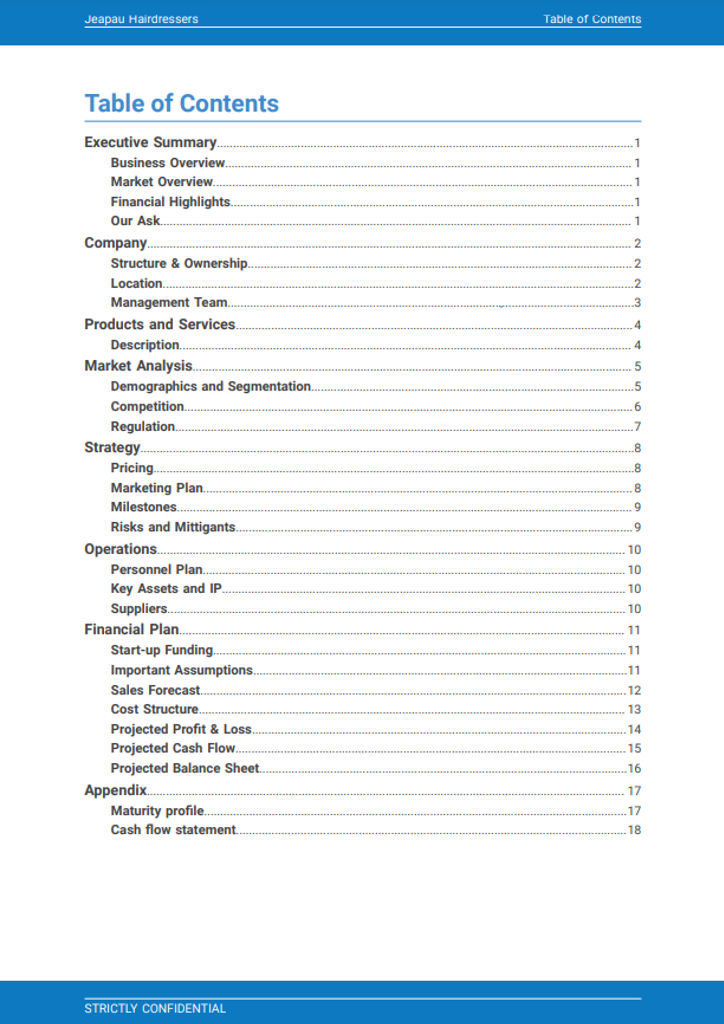 Hair Salon Business Plan Template, Example, and Software