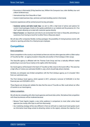travel agent business plan sample market analysis section of the travel agency business plan template