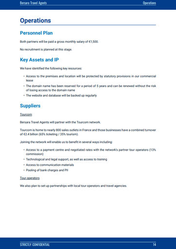 travel agent business plan sample travel agency business plan template: operations section