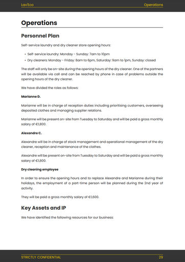 dryclean and laundry business plan laundromat business plan template: operations section