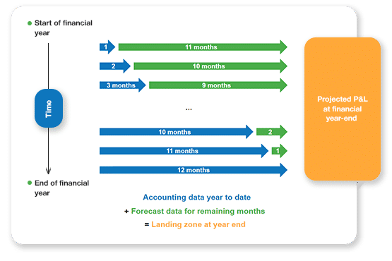 The Business Plan Shop's financial dashboard software: landing zone module