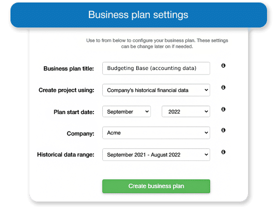 best budgeting tool for Xero users: The Business Plan Shop