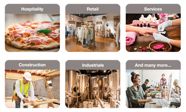 example of business plan templates for bank: multiple sectors from hospitality to retail