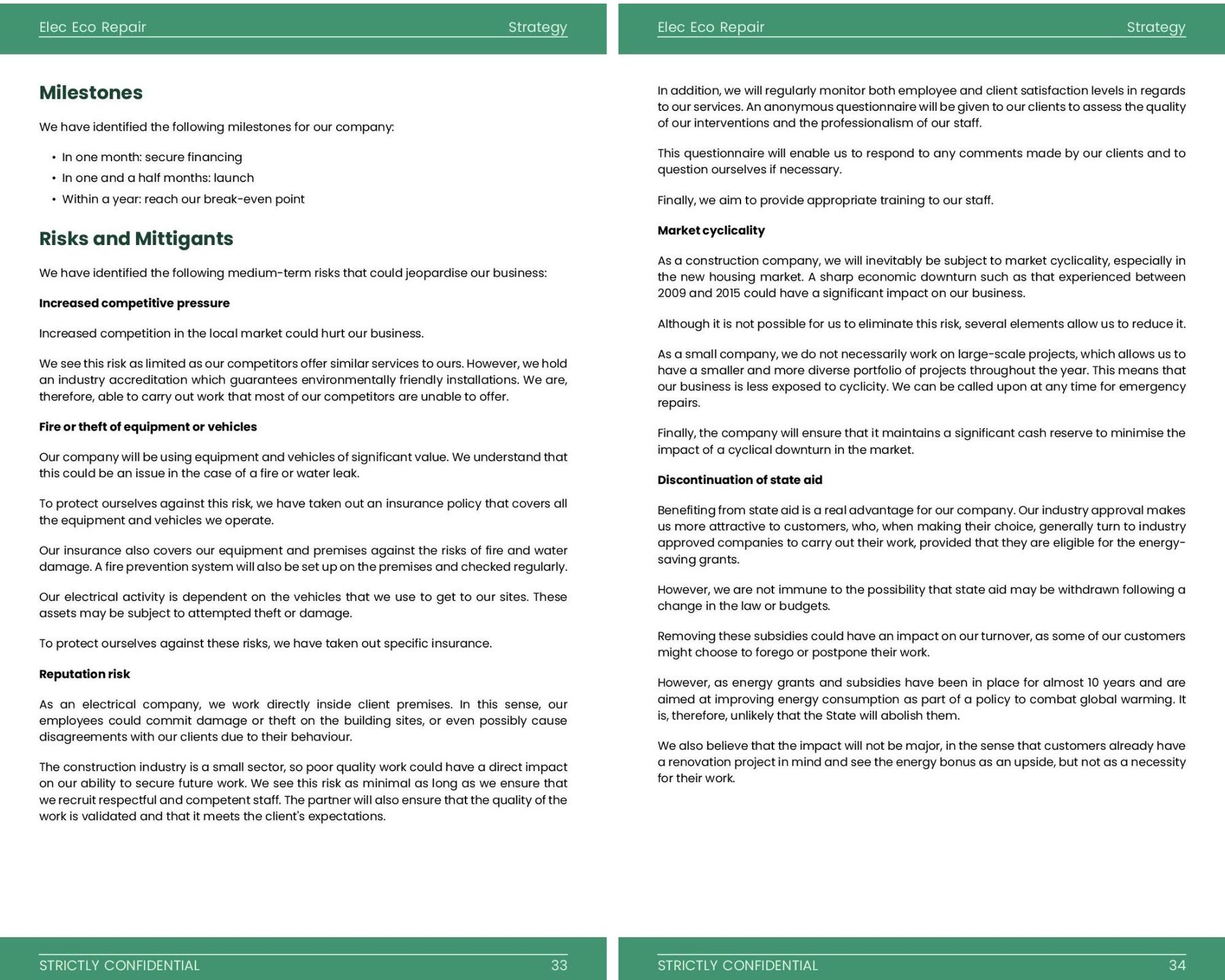 How to write the risks and mitigants section of your business plan?