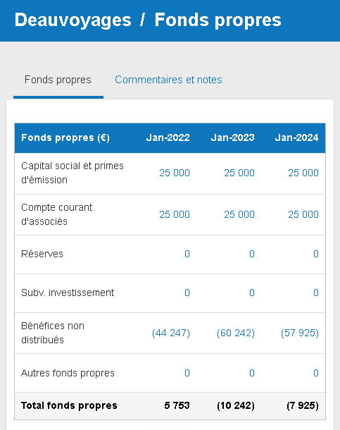 gestion des fonds propres dans The Business Plan Shop
