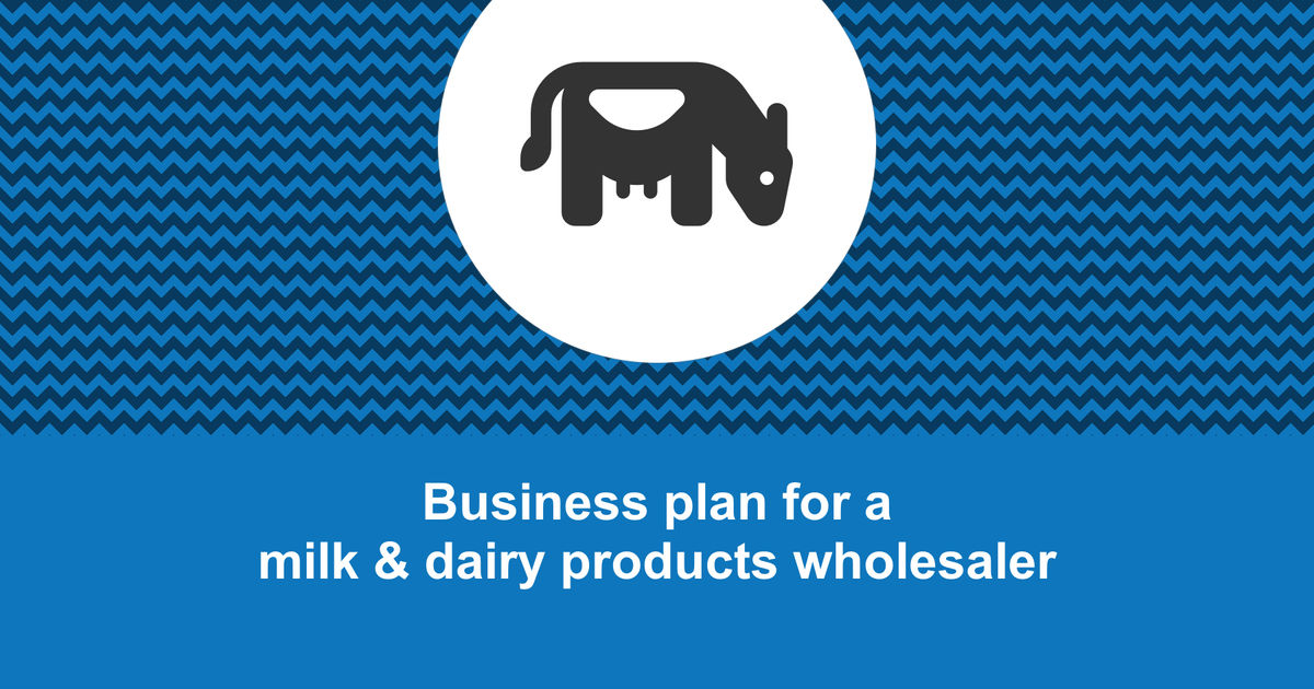 business plan for milk distribution