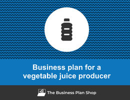 Guide to create a business plan for a vegetable juice producer