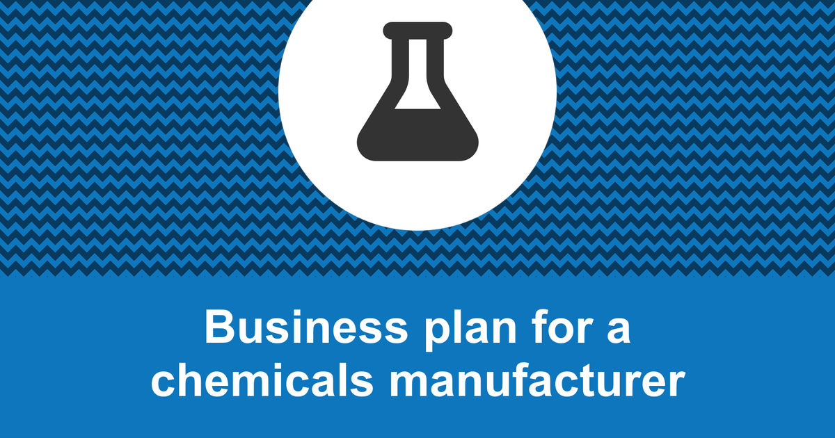 chemical manufacturing company business plan