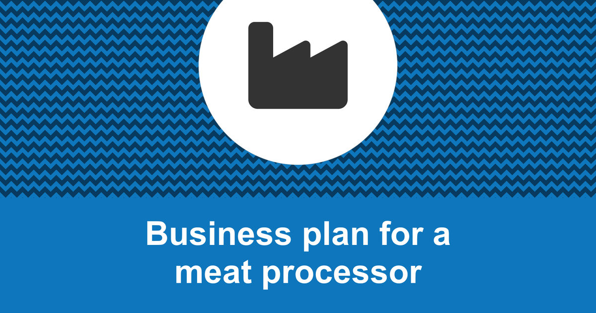 business plan for meat distribution