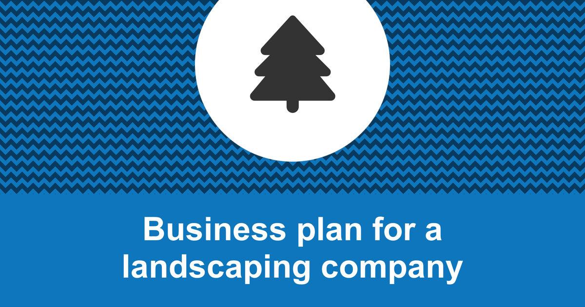 landscaping company business plan pdf