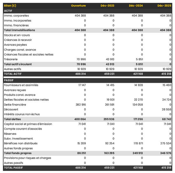 business plan de résidence étudiante avec exemple de bilan prévisionnel