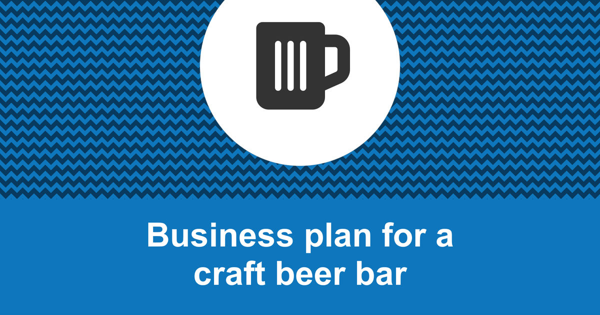 craft beer bar business plan