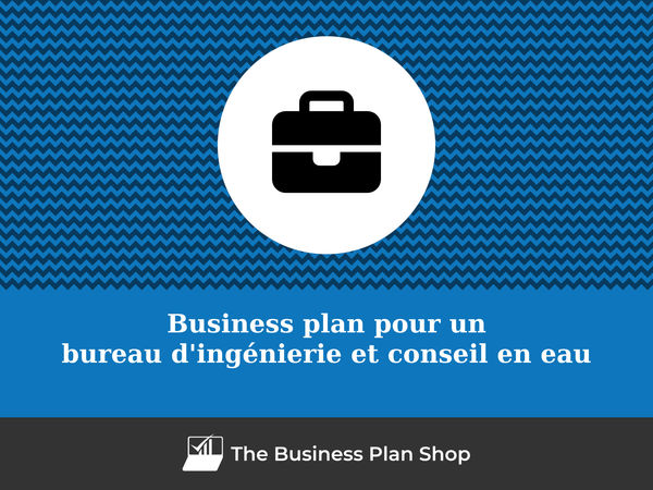 business plan bureau d'ingénierie et conseil en eau