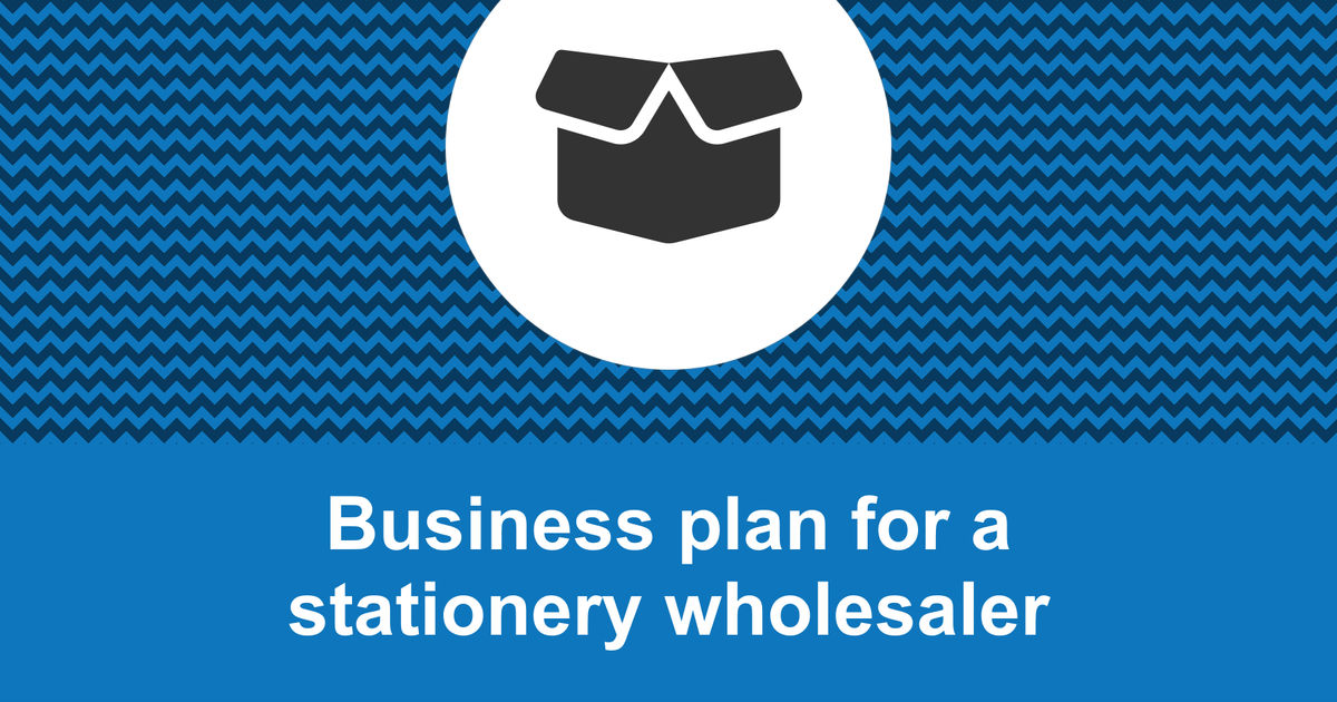 business plan sample for stationery shop