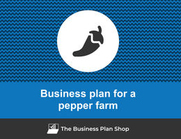 How to write a business plan for a pepper farm?