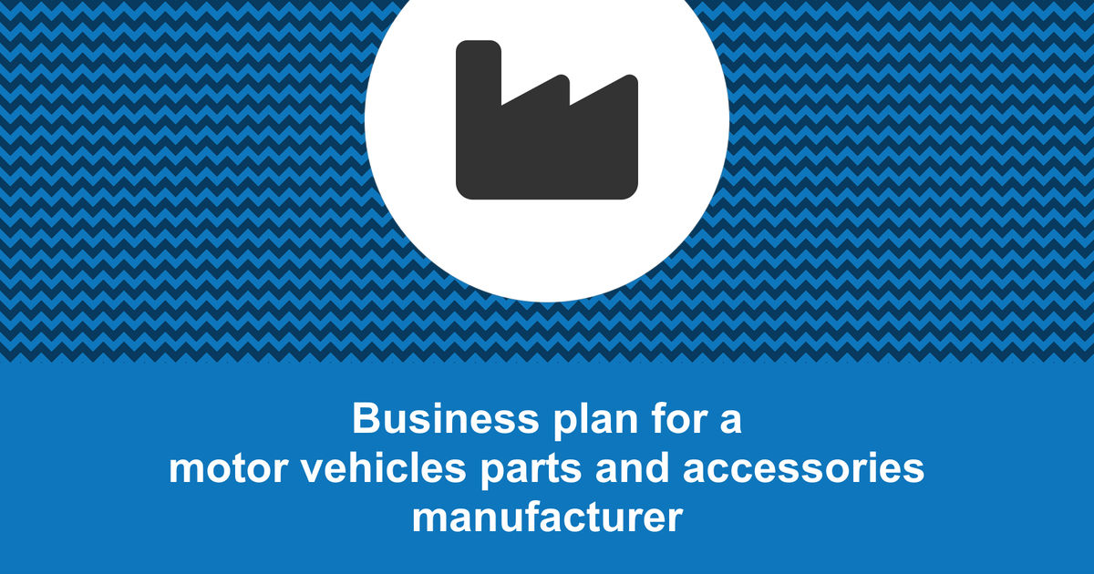 business plan for motor parts