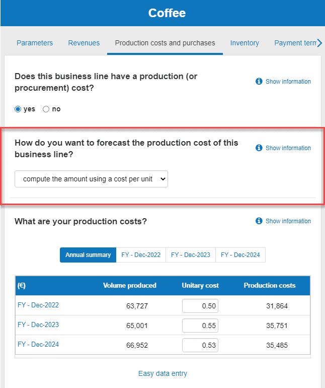  computing the production costs using cost per unit