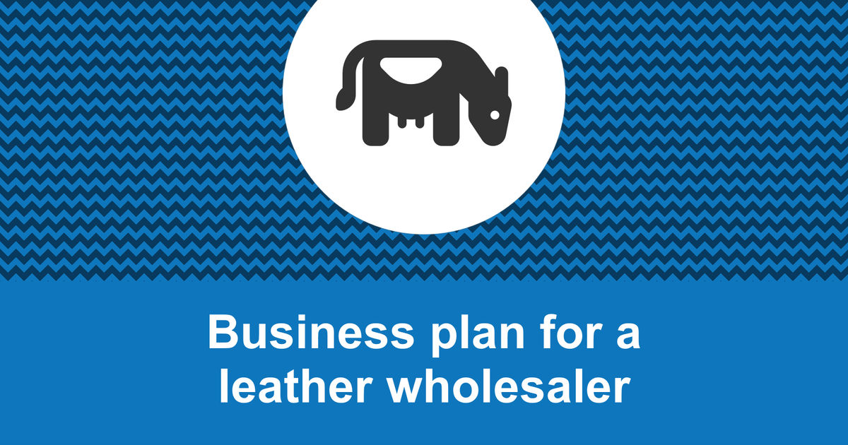 business plan for leather products