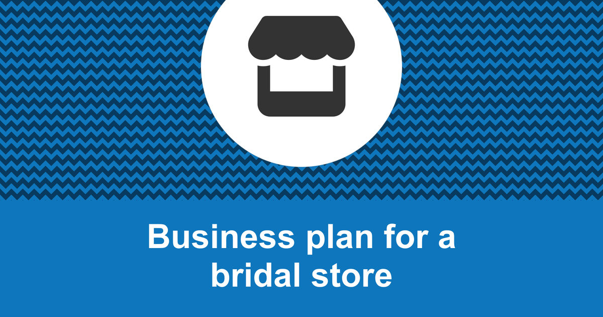 business plan for wedding dress shop