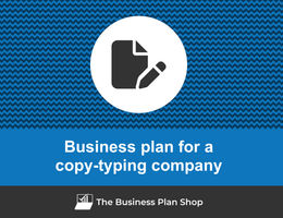 How to write a business plan for a copy-typing company?