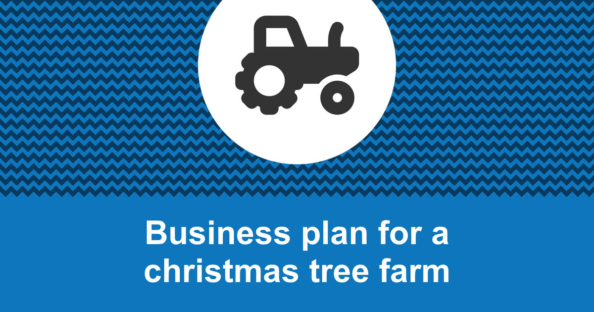 How to write a business plan for a Christmas tree farm?