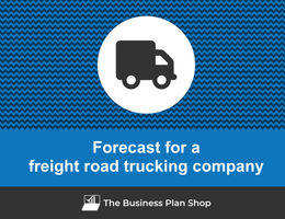 Financial forecast for a freight road trucking company
