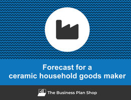 Financial forecast for a ceramic household goods maker