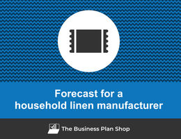Financial forecast for a household linen manufacturer