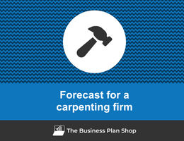 Financial forecast for a carpenting firm